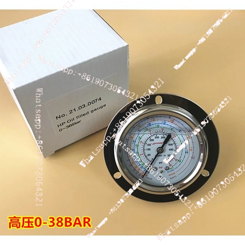 Pressure gauge Oil gauge, cold storage high and low pressure oil filling pressure gauge, air conditioner refrigerant