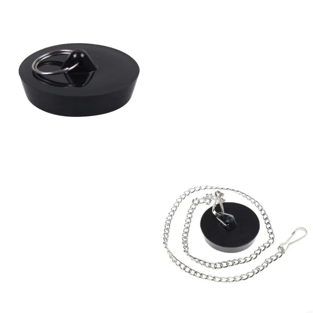 Silicone Tub Stopper Drain Hair Plug Kitchen Bath Tub Sink Water Stopper Basin Sewer Deodorant Cover Seal Leak Proof 