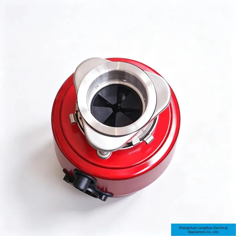 Airo 0.75 HP OEM ODM Kitchen Garbage Disposal with Stainless Steel Drain Flange & Stopper Set 3 Point Lock Mount Waste Crusher