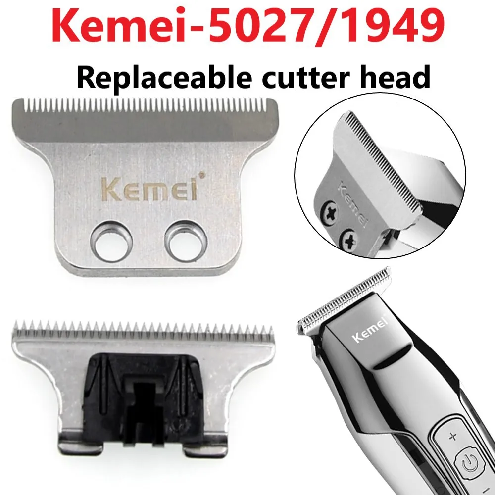 Kemei Hair Clipper original blade 4cm T-blade stainless steel blade 0mm baldhead hair Cutter head Hair clipper KM-1949 KM-5027