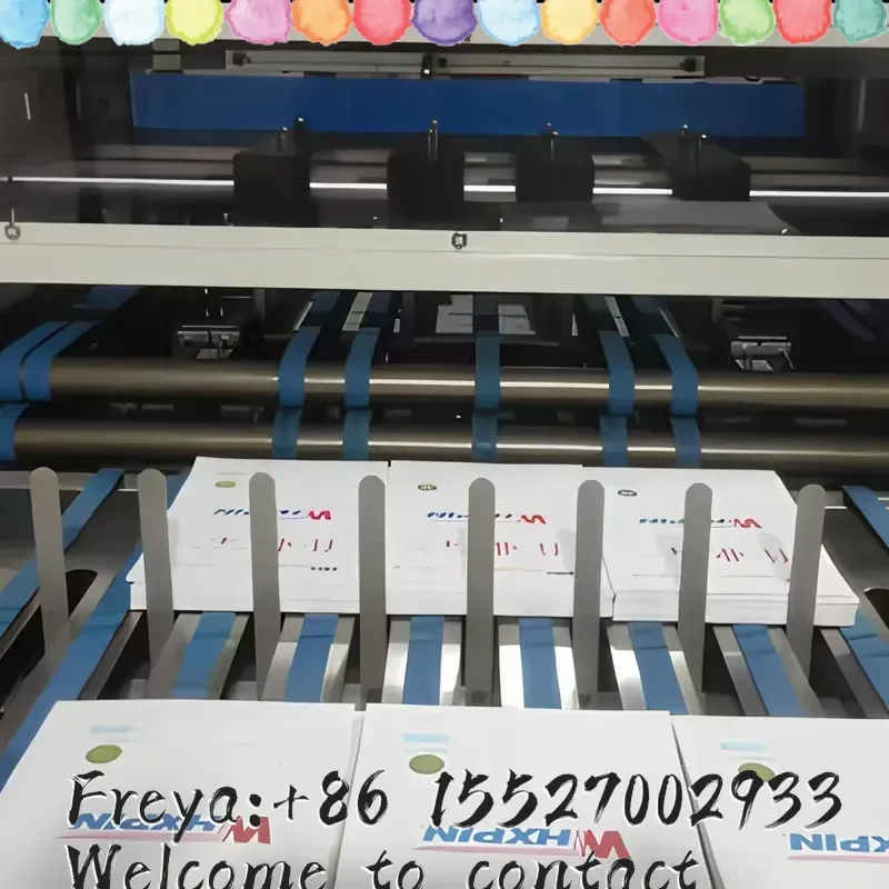 Full Automatic Three Side Book Trimmer Machine Double Elevator Feeding PLC Touch Screen Notebook Three Knife Cutting