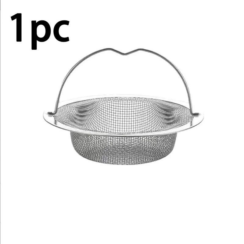 Kitchen Sink Strainer 13cm, Food Scrap Catcher for Drain Protection, Removable Stainless Steel Filter