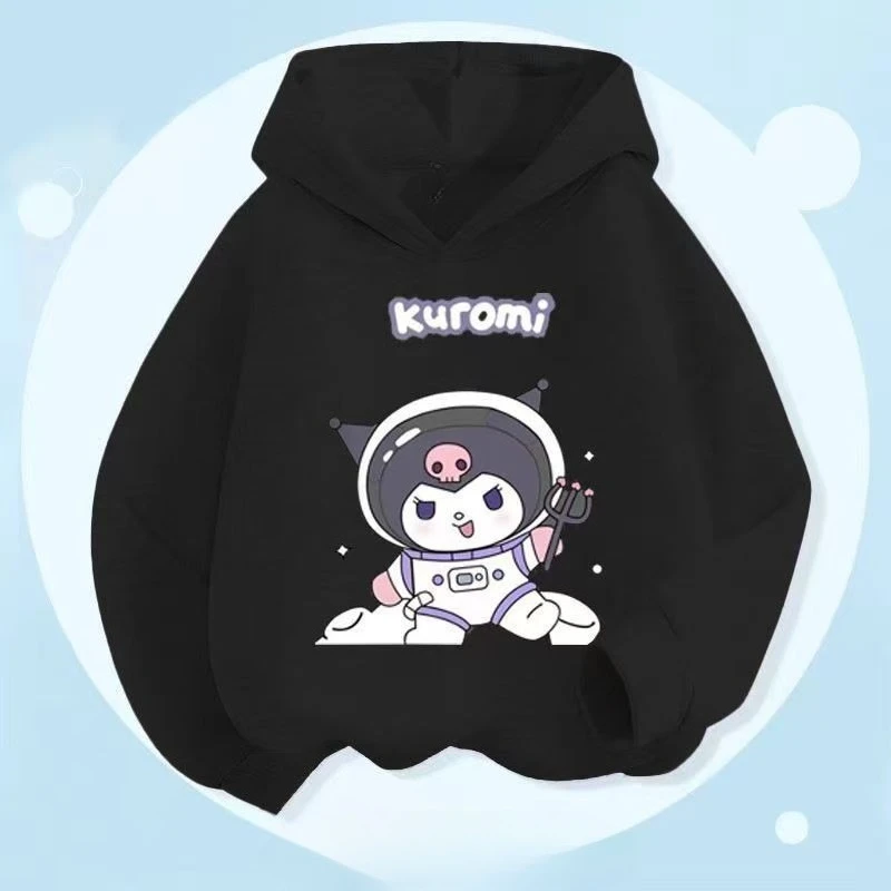 سترة بغطاء للرأس للفتيات من Kulomi ناعمة ومريحة 2026 مطبوعة متوسطة وكبيرة للأطفال البنات للخريف والشتاء ملابس علوية كرتونية للأطفال #2