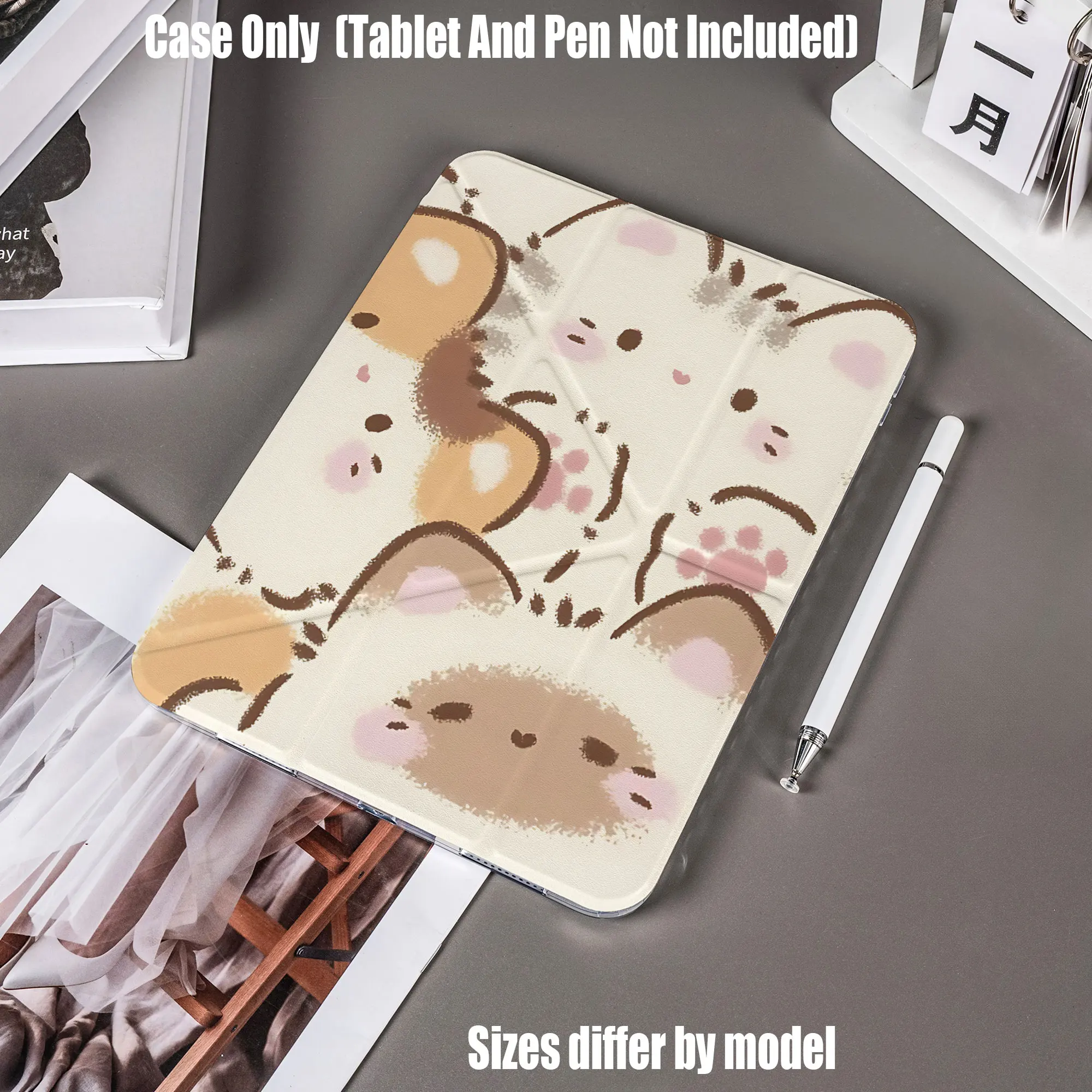 Slim Fit Premium TPU Tablet Cover, Shockproof Durable Lightweight Protective Case for iPad Samsung Huawei Honor Redmi Xiaomi
