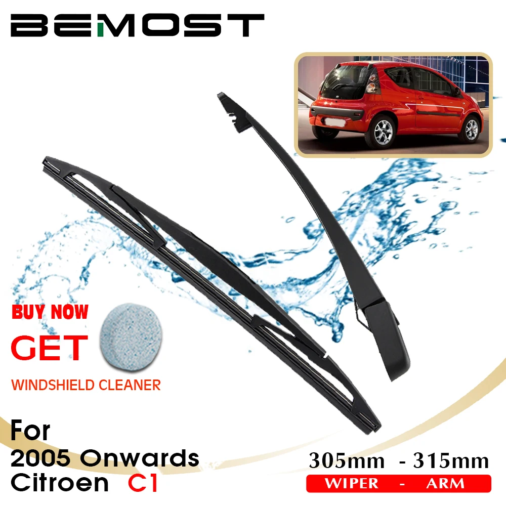 BEMOST Car Blade Rear Windshield Wiper Arm Blade Brushes For Citroen C1 305MM Windscreen Auto Styling 2005 Onwards