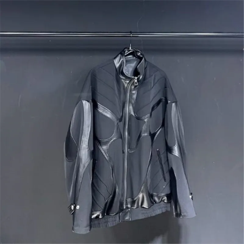 

Autumn/Winter 2024 new motorcycle jacket jacket racing wear men's loose black design sense of the situation top