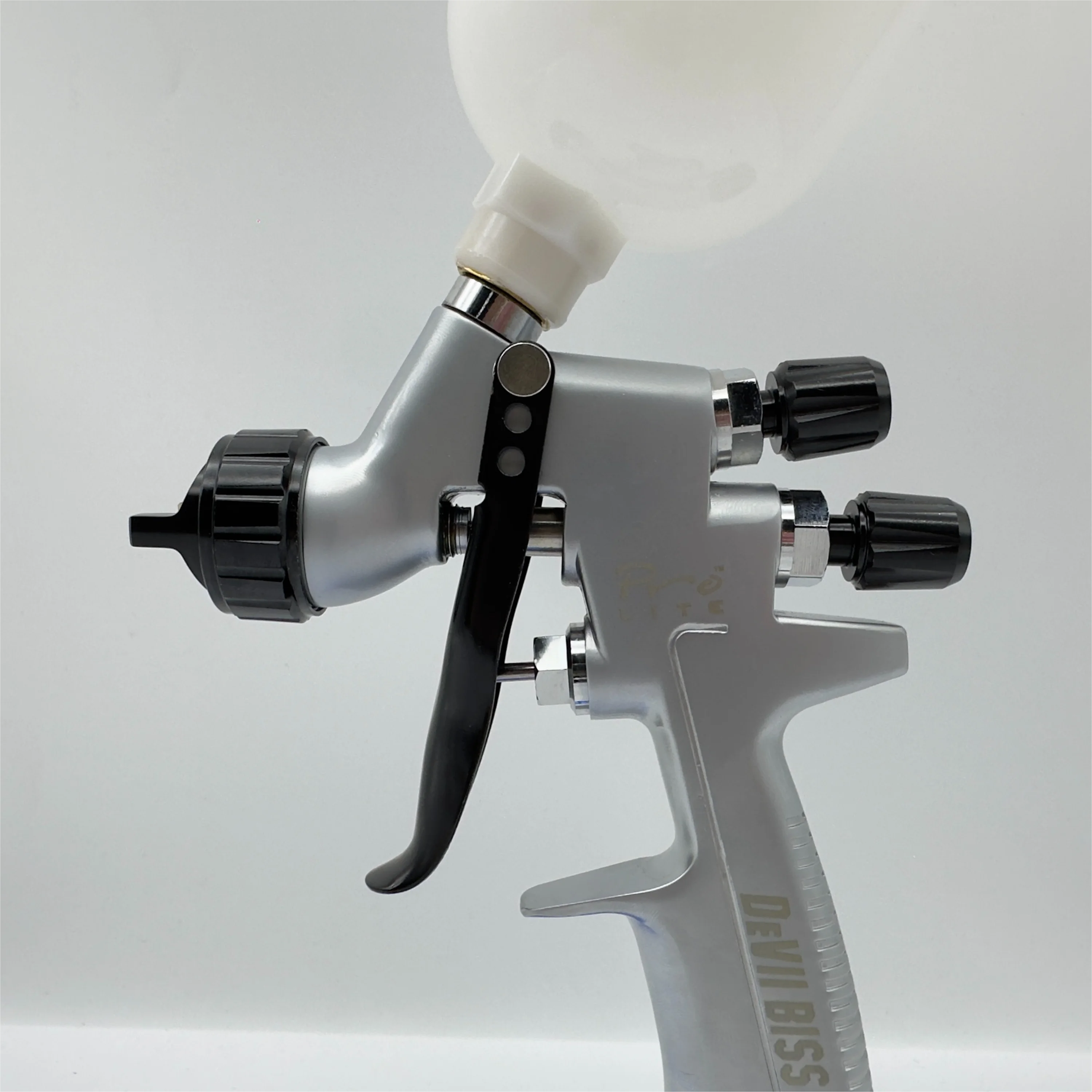SRl HVLP Mini Spray Gun 0.8/1.0mm Steel Nozzle Gravity Spray Gun DIY Painting Kit Portable Car Paint Furniture Repair Spray Gun image 5