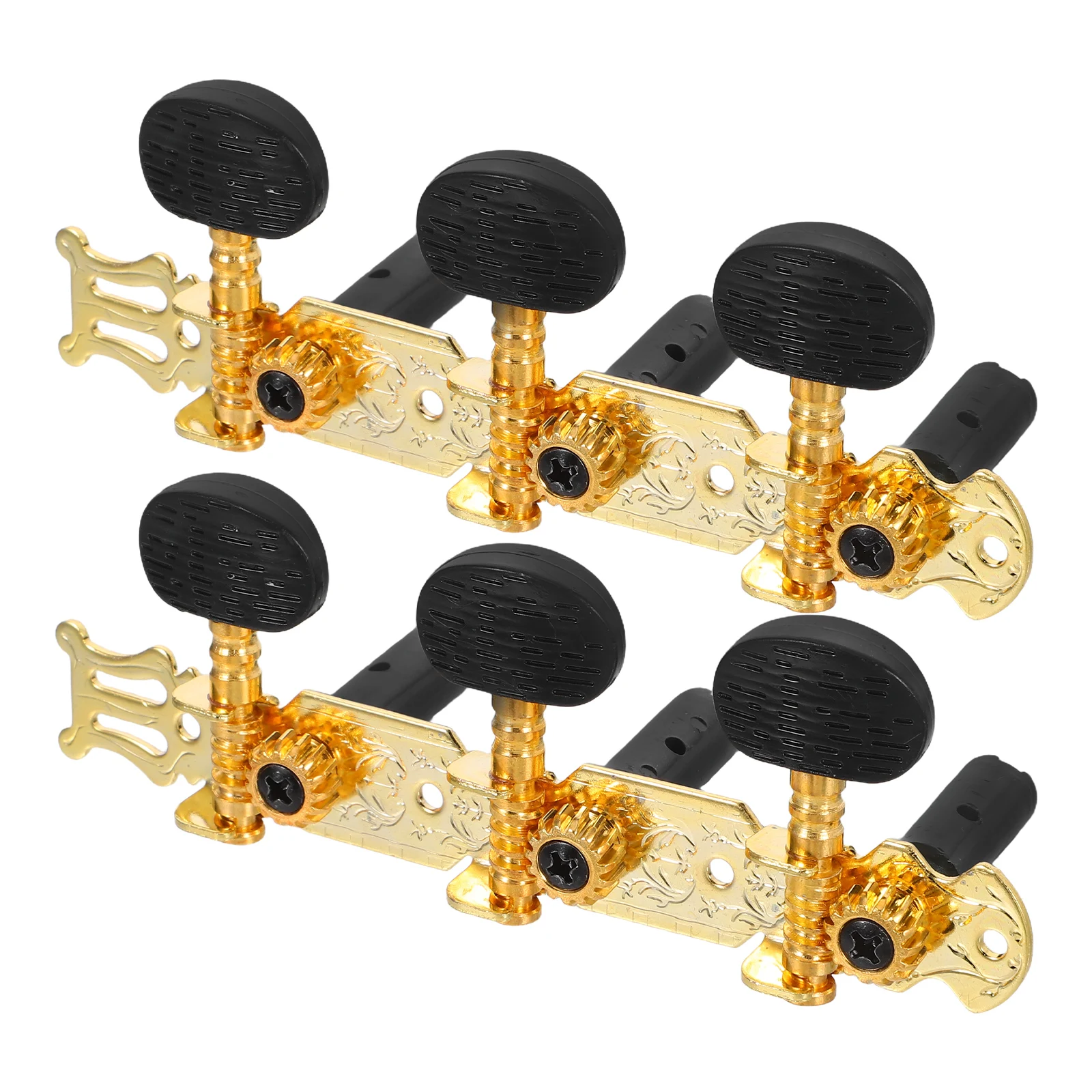 

2 Pcs Guitar Accessories Acoustic Parts Bass Tuners Tuning Machines Classical Replacement Electric Pegs Gear