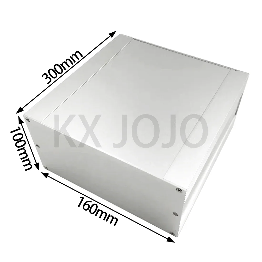 Boîtier en aluminium étanche pour projet électronique, boîtier fendu, boîte de protection, argent, PCB, bricolage, 160*100*300mm