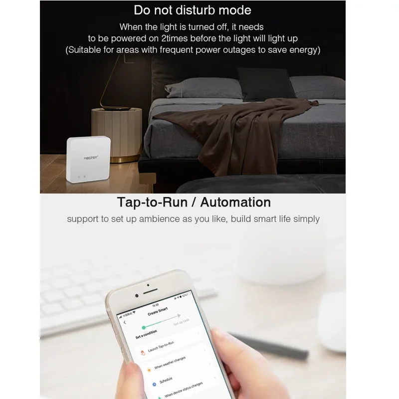 Miboxer Zigbee 3.0 Tuya app Single Color/CCT/RGB/RGBW/RGBCCT Controller per strisce LED 4W 6W 12W Light Blub wireless Gateway