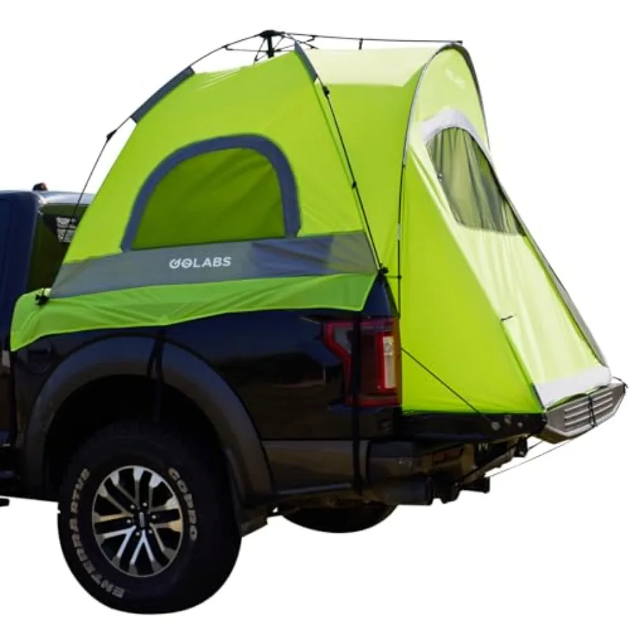 

Truck Bed Tent for 5-6 Ft Bed 8-Minute Easy Setup by Pre-Assembled Design Waterproof PU2000mm 2-Person Portable with Extra Rain
