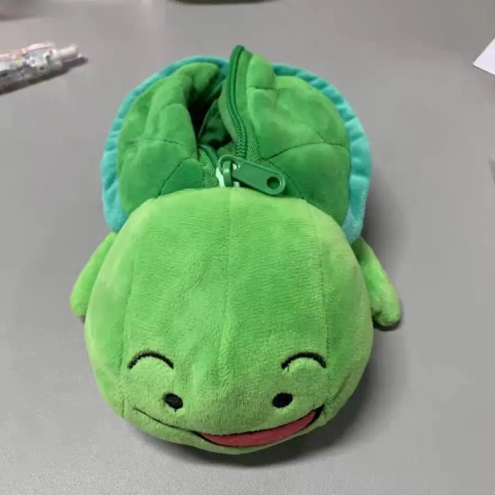 Cartoon Large Capacity Pen Bag Shark/Turtle Multifunctional Pencil Case Stationery Organizer Gift