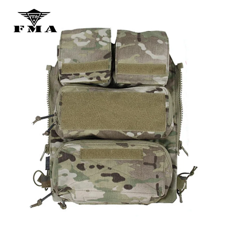 FMA Tactical Vest Zipper Pouch Bags Multicam Limited Edition for Tactical Vest 16-19 AVS JPC2.0 CPC Free Shipping