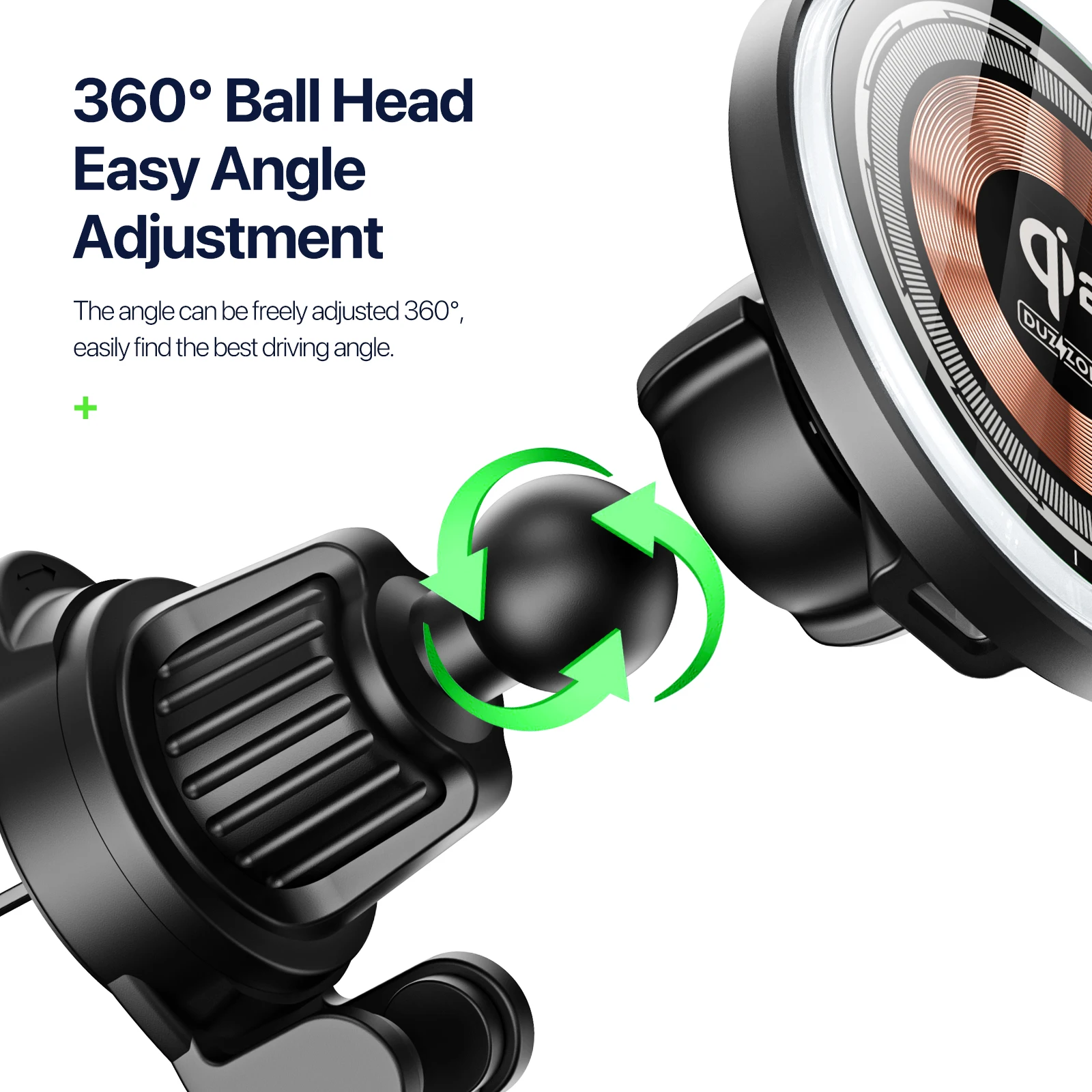 شاحن سيارة لاسلكي مغناطيسي شفاف مع Qi2 2X شحن سريع حامل هاتف سيارة مغناطيسي بفتحة تهوية لاسلكية