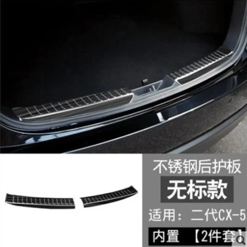 Chrome For MAZDA CX-5 CX5 CX 5 2020 Stainless Steel Rear Bumper Protector Trunk Sill Plate Cover Protection Sticker Plate Trim