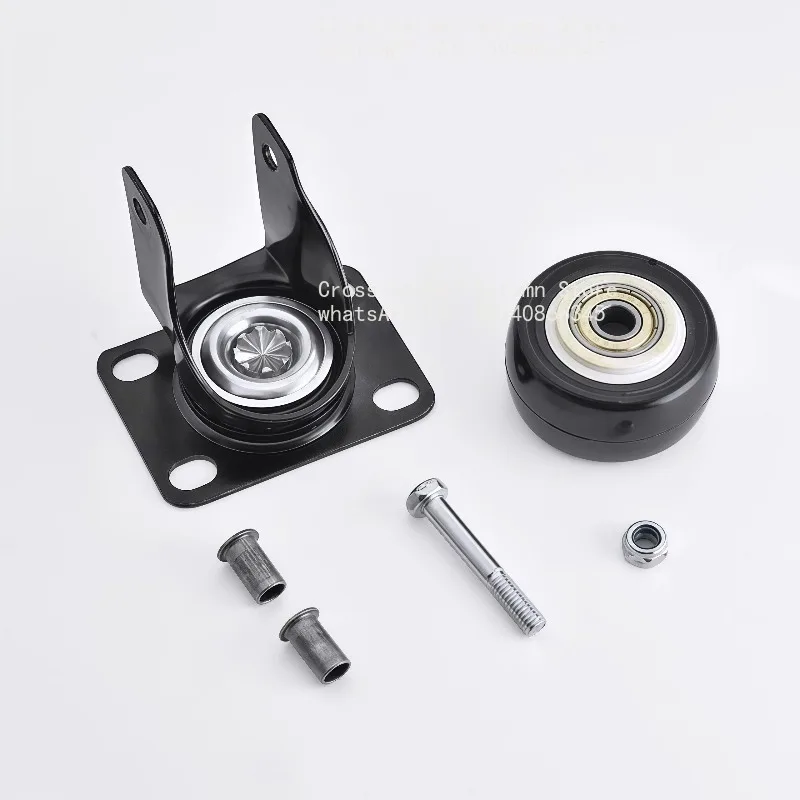 1.5‑5 Inch Heavy‑Duty Silent Caster Wheel Swivel Replacement Pulley Wheel With Brake & Fixed Direction Load‑Bearing Industrial