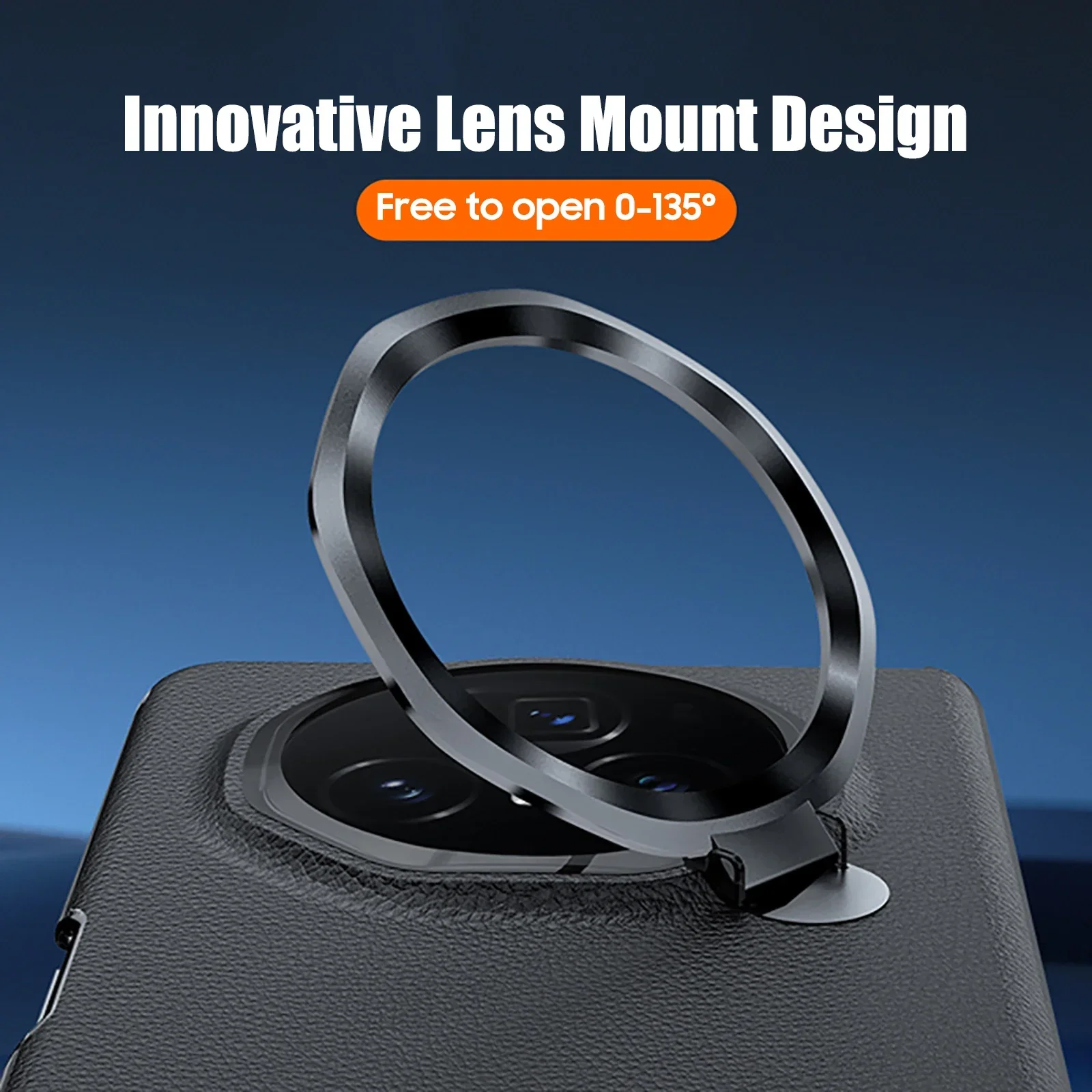 for Honor Magic V3 Phone Case Film Integrated Central Axis All-Inclusive Hinge Lens Bracket for MagicVS3 Leather Protective Case
