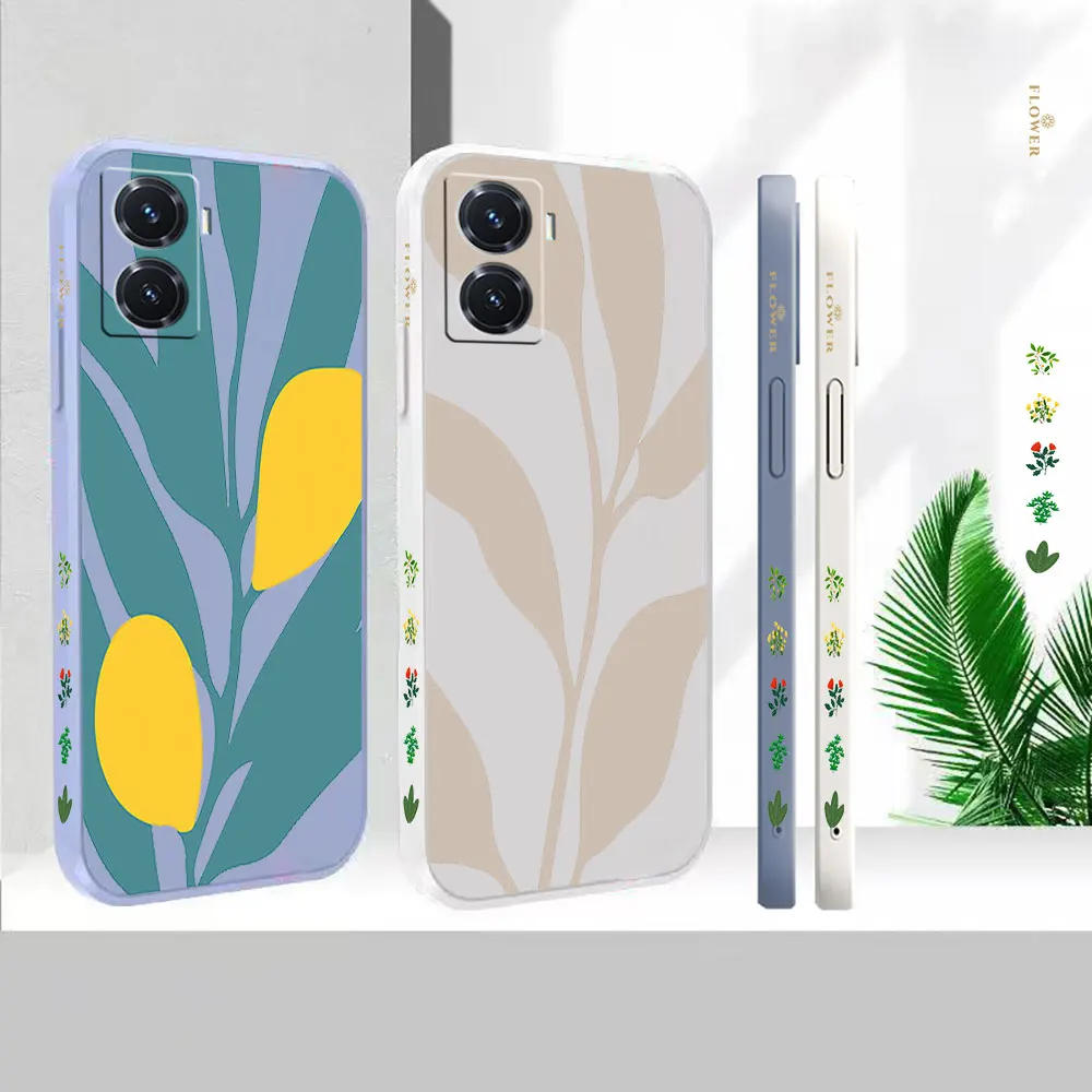 

Case For VIVO Y93 Y85 Y83 Y77E Y77 Y76S Y73S Y71T Y66 Y55S Y53S Y52S Y51S Y50 Y35 Y33S Y31 Y30 Art Plants Leaf Cover Funda Cqoue