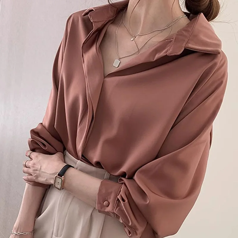 Plus Size 4XL Fashion Chiffon Blouse for Women Clothing Elegant Female Tops Button White Puff Sleeve Shirt Solid V-Neck Pullover