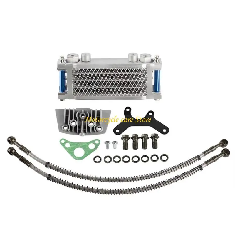 

U75F Dirt Pit Bike Modification Oil Coolers Easy Installation Universal for 50 70 90 110 125 140CC Cooling Radiator Engine