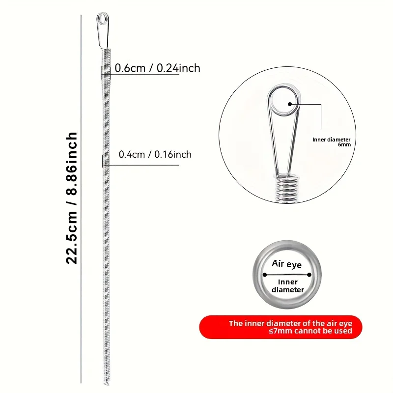 Bending Spring Rope Threading Tool, Spring Button Tail Clip, High Elastic Waist Elastic Strap, Tie Port Storage Bag for Easy Sto