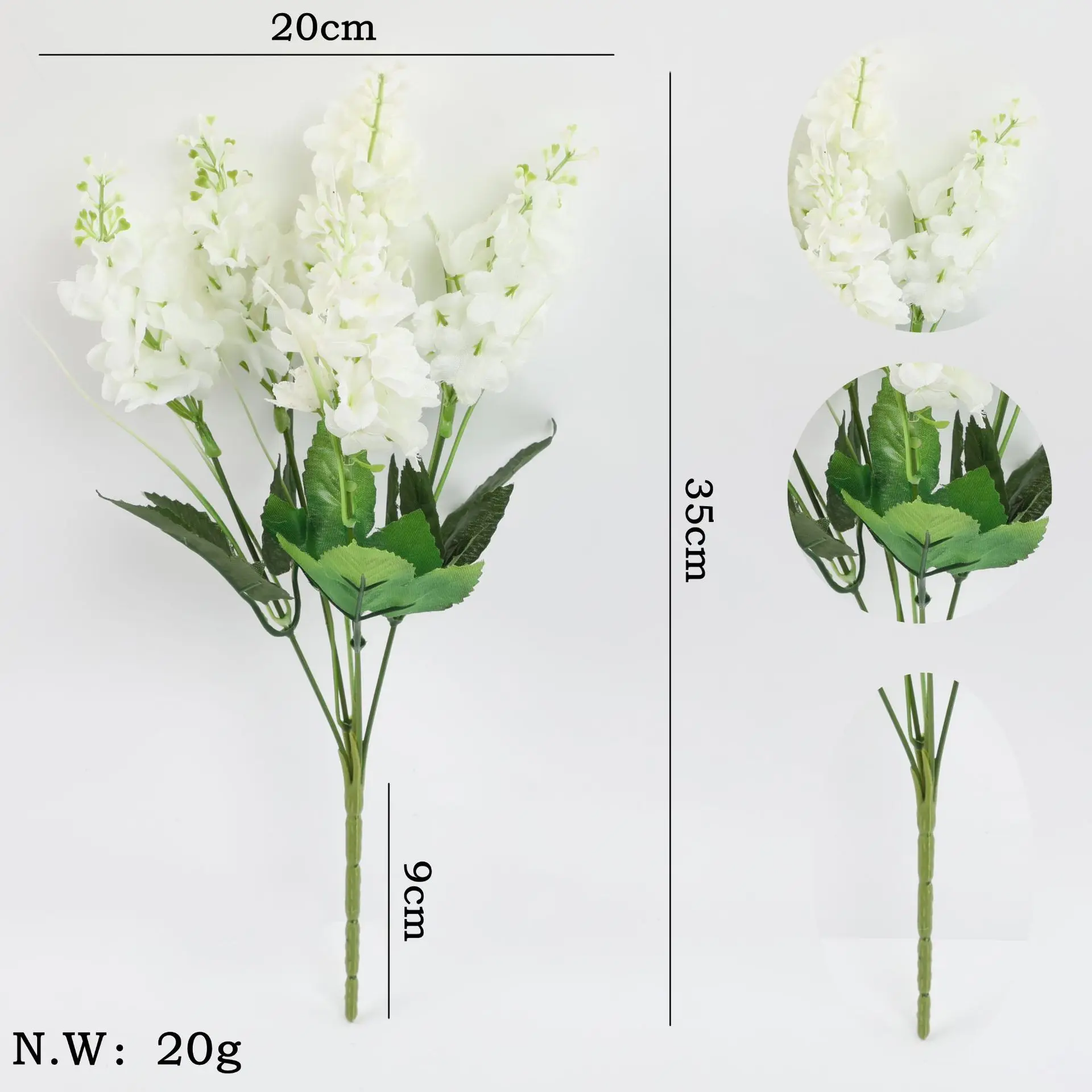 Artificial Bouquet Five Fork Hyacinth Fake Flower Lavender Silk Flower Home Decoration Flower  Decoration Artificial Green Plant