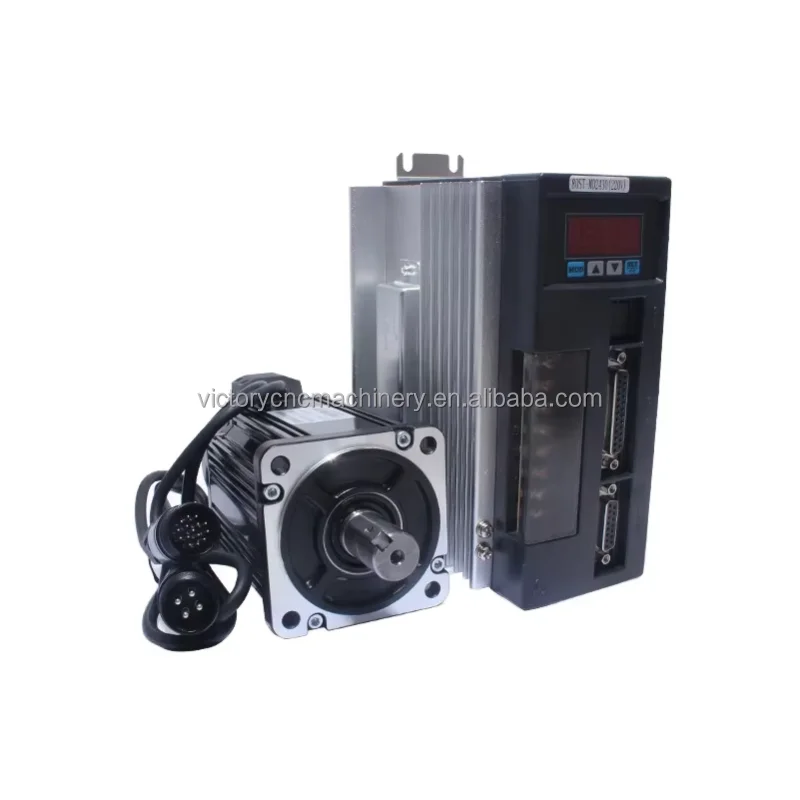 Single-Phase Permanent Magnet AC Servo Motor Synchronous Servomotor Matched Driver