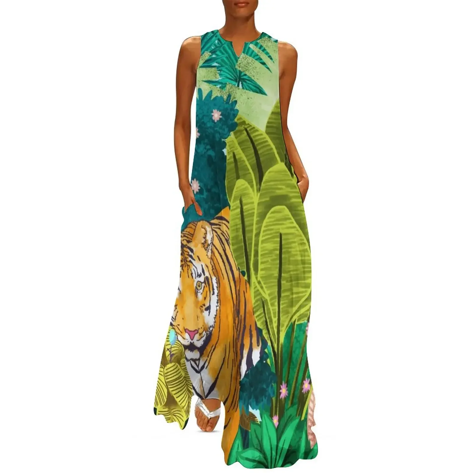 

Jungle Tiger Long Dress dresses for women 2025 dresses for official occasions Dress