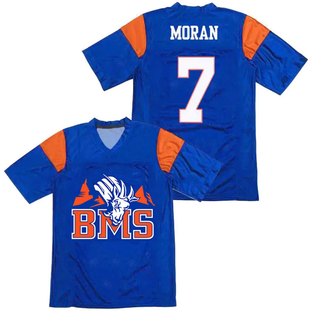 Castle 54 Tedesco 1 Moran 7 Trikot Blue Mountain State TV-Show Football T-Shirt Sommer Lässiges Modedesign Bedrucktes T-Shirt Herren Shirt – Detail 5