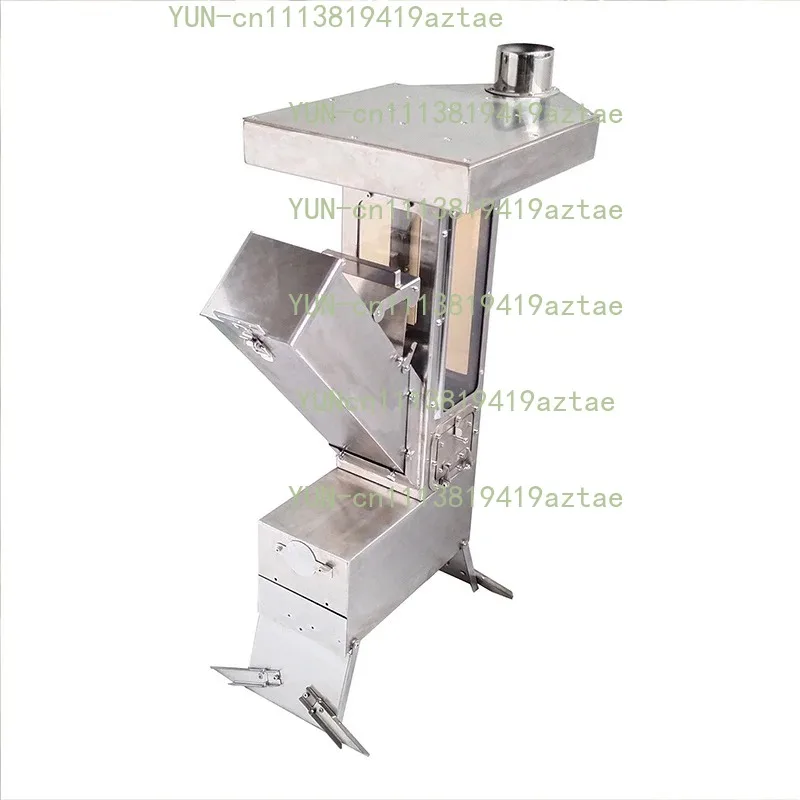 Outdoor Stainless Steel Hand‑operated Heating Processing Unit, Jig For Camping Site Material Heating And Cooking Work