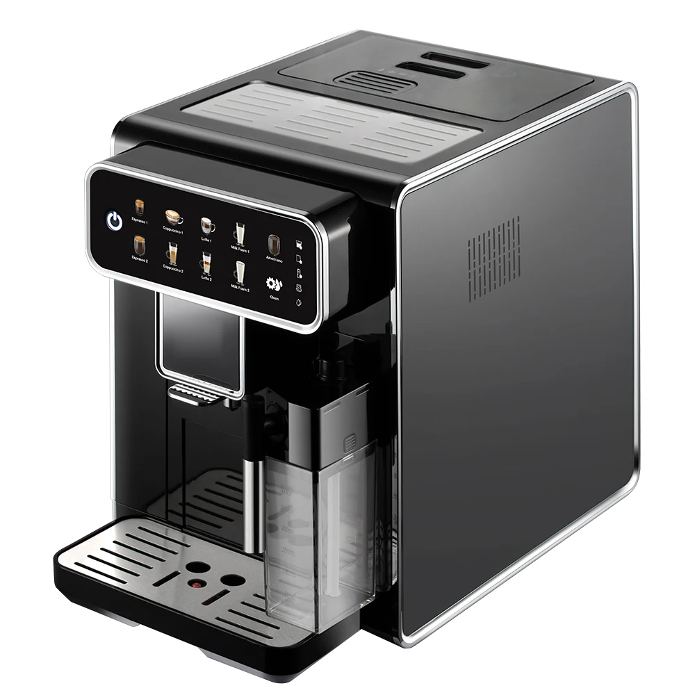 Comercial totalmente automático cafeteira inteligente cafeteira espresso kaffeemaschine cappuccino latte máquina de café com tanque de leite