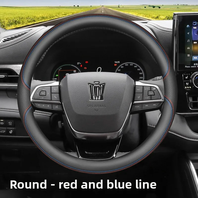 Funda de Cuero para Volante de Coche para Toyota Crown 2011-2026, Accesorios para Toyota, Funda para Volante Crown Signia 2025