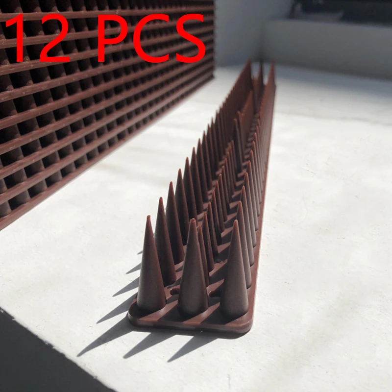 

UV Resistant Anti-Bird Pigeons Spikes Strips for Cat and Small Animals Control for Fence, Railing, Roof and Walls