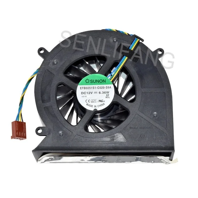 For SUNON EFB0251S1-C020-S9A DC12V 6.36W 4PIN CPU Cooling FAN