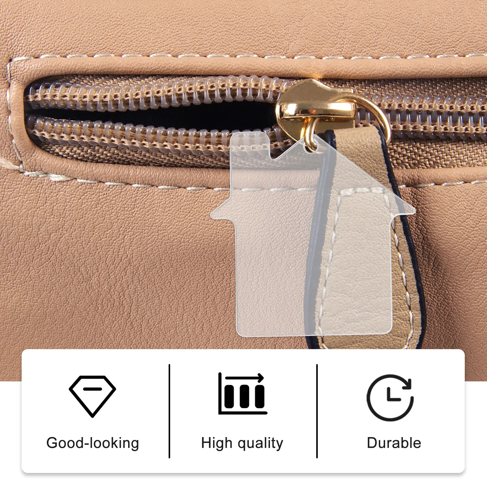 

10 Pcs Acrylic Pendant Accessories Keychain Blanks House with Hole Ornaments Shape Clear Shaped