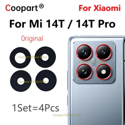 Back Camera Lens For Xiaomi 14T Pro Rear Camera Glass Cover Replacement With Adhesive Sticker