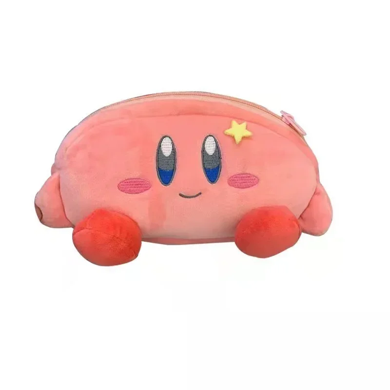 Anime Kirby Kawaii Pencil Case Cartoon Plush Pen Bag Box Kids Large Capacity Cosmetic Bag Stationery Pouch School Supplies Gift