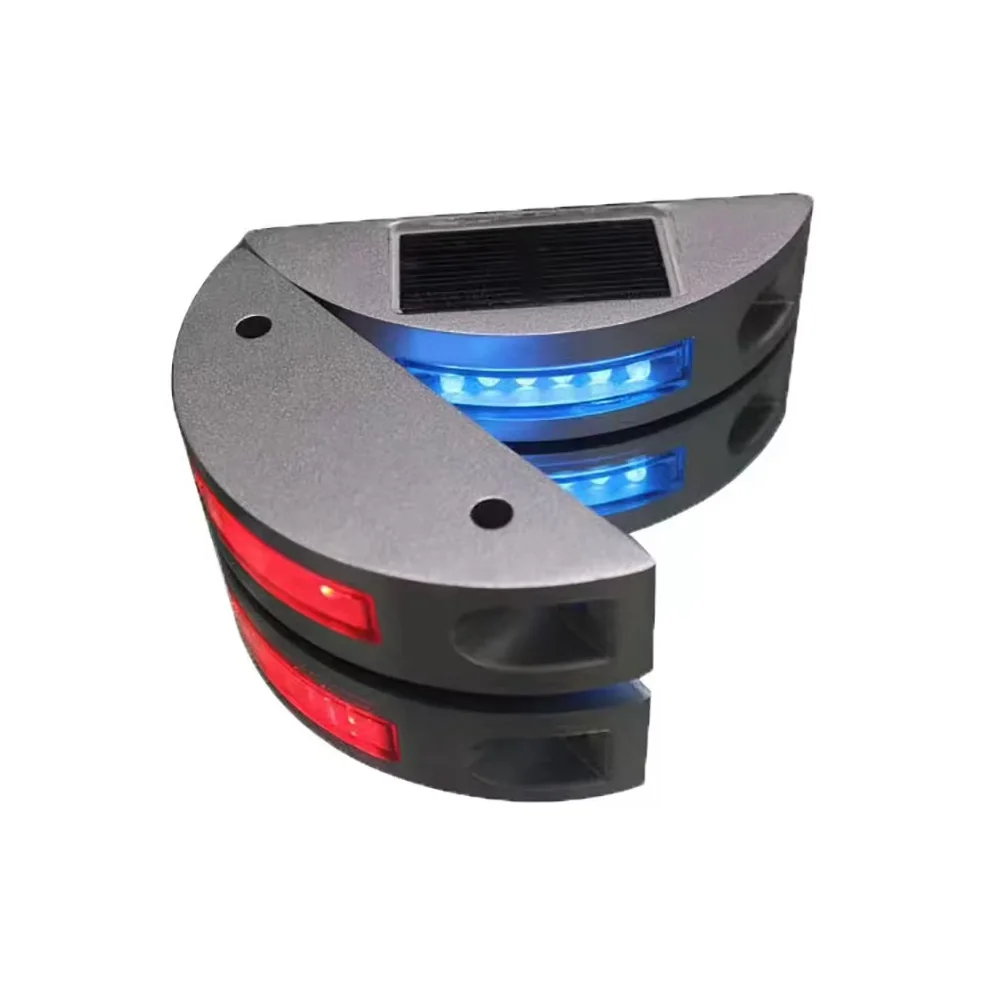 Solar Powered Pavement Lights - IP68 Waterproof Outdoor Step Lights for Driveway, Garden & Private Courtyard Warning