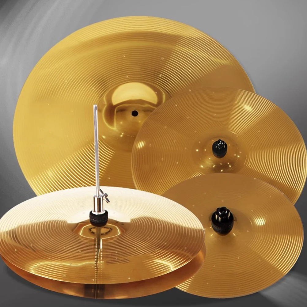 

Drum Cymbal 20 Inch Ride Crash for Drum Set Metal Music Instrument Practice Jazz Performance Sturdy Fade Resistant Design