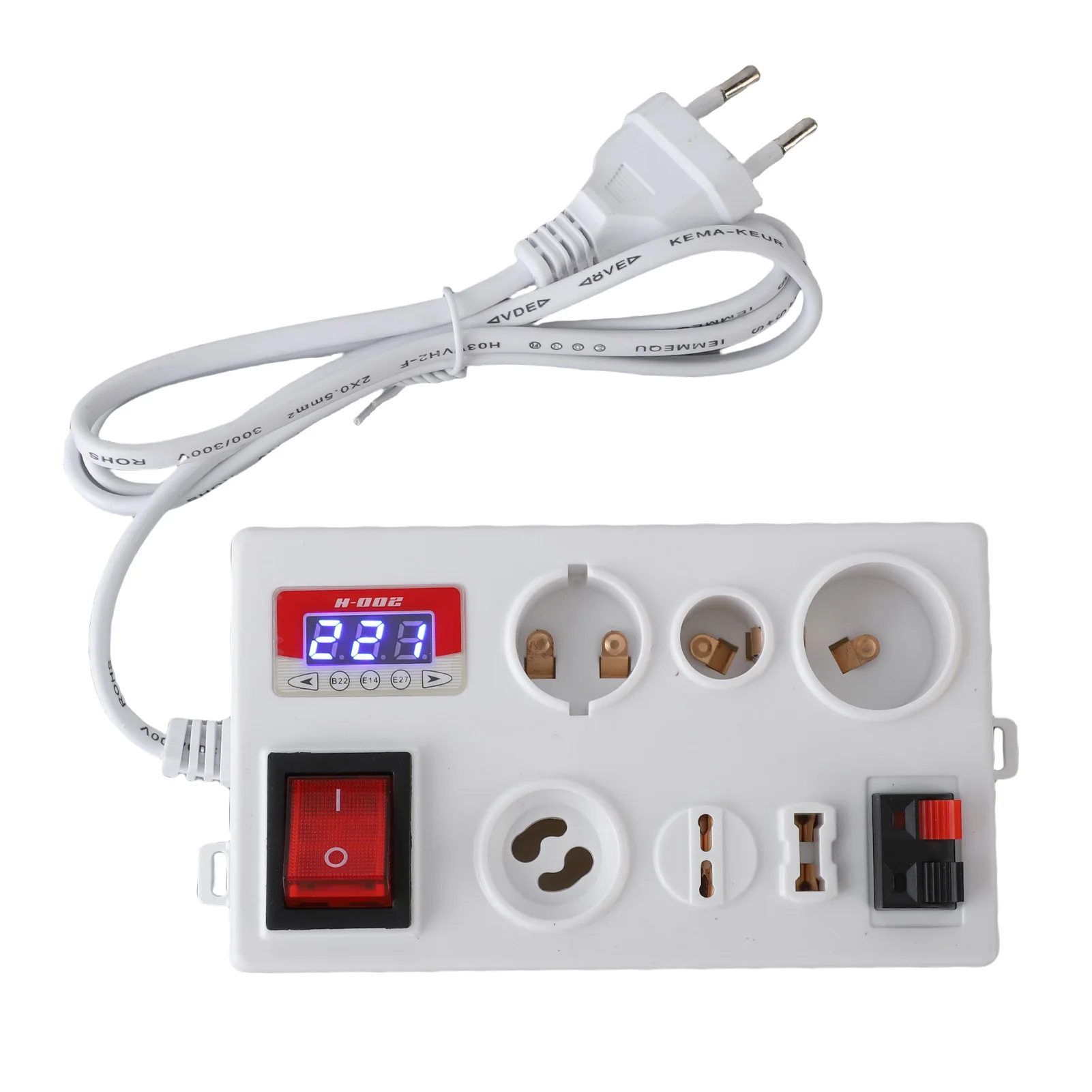 LED Power Tester PC Casing Lamp Tester Box Multifunctional Accurate Measurement Easy To Use for B22 E14 E27 GU10 G4 To G12 G9