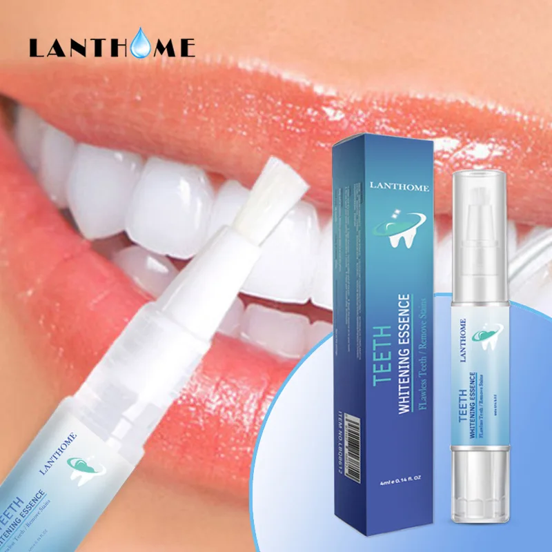 

LANTHOME Teeth Whitening Essence Powder Oral Hygiene Cleaning Serum Smoke Coffee Tea Stain Removes Plaque Stains Tooth Bleachin