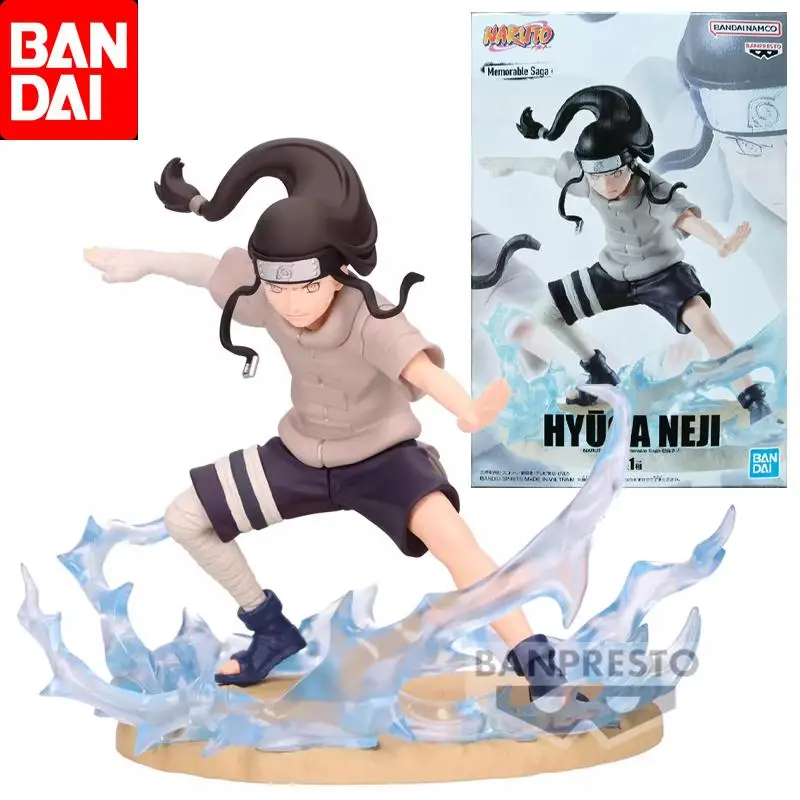 

Bandai Original Memorable Saga NARUTO Hyuuga Neji Anime Action Figure Toys For Boys Girls Children Birthday Gifts Collectible