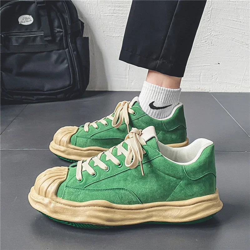 2023 New Men Canvas Shoes Casual Sneakers Spring Autumn Mens Vulcanized Shoes High Quality Breathable Comfortable Flat Lace Up