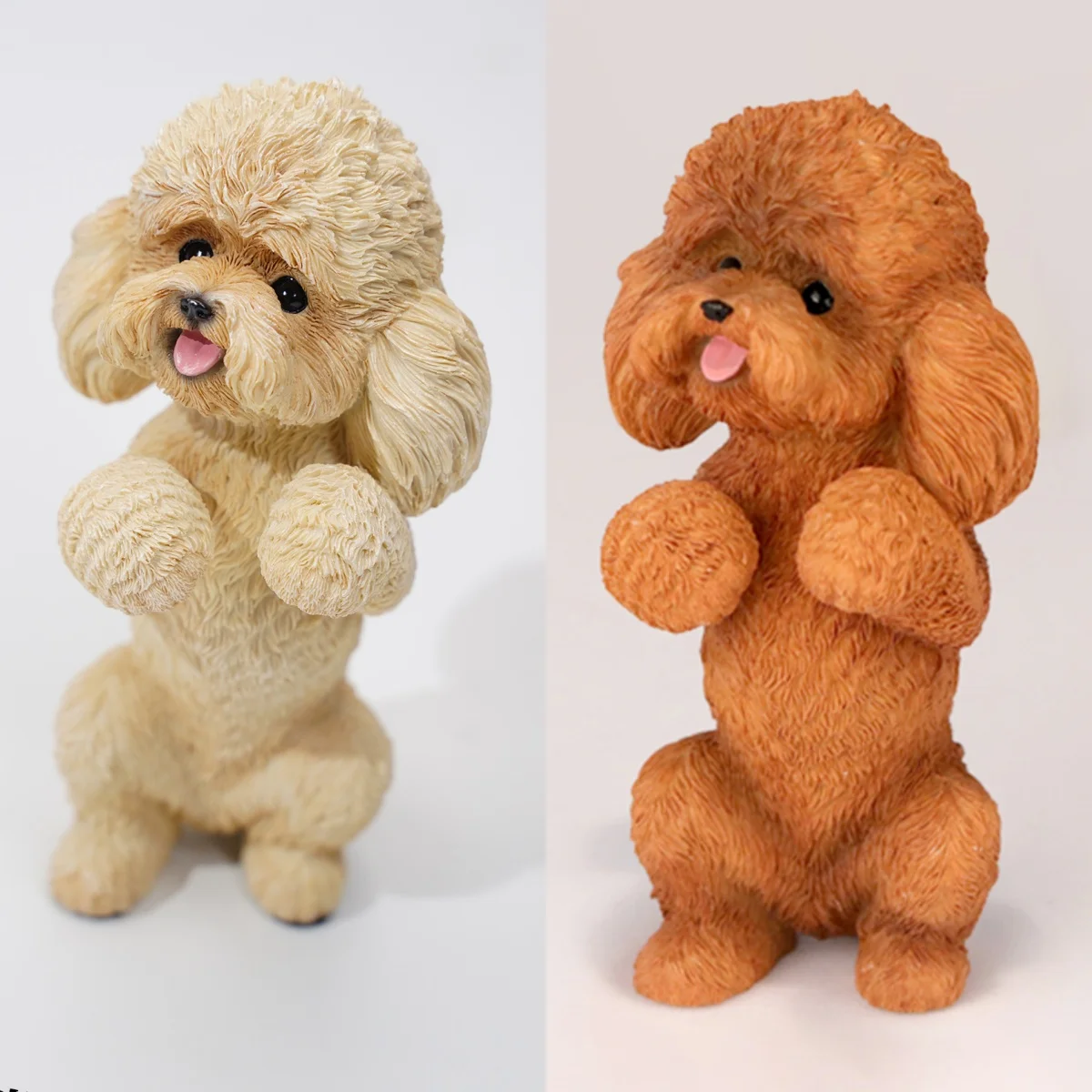

High Quality JXK 193004 Miniature Animal Brown Teddy Dog Cute Puppy Dog Gold StylesToy Fit For Action Figure Model