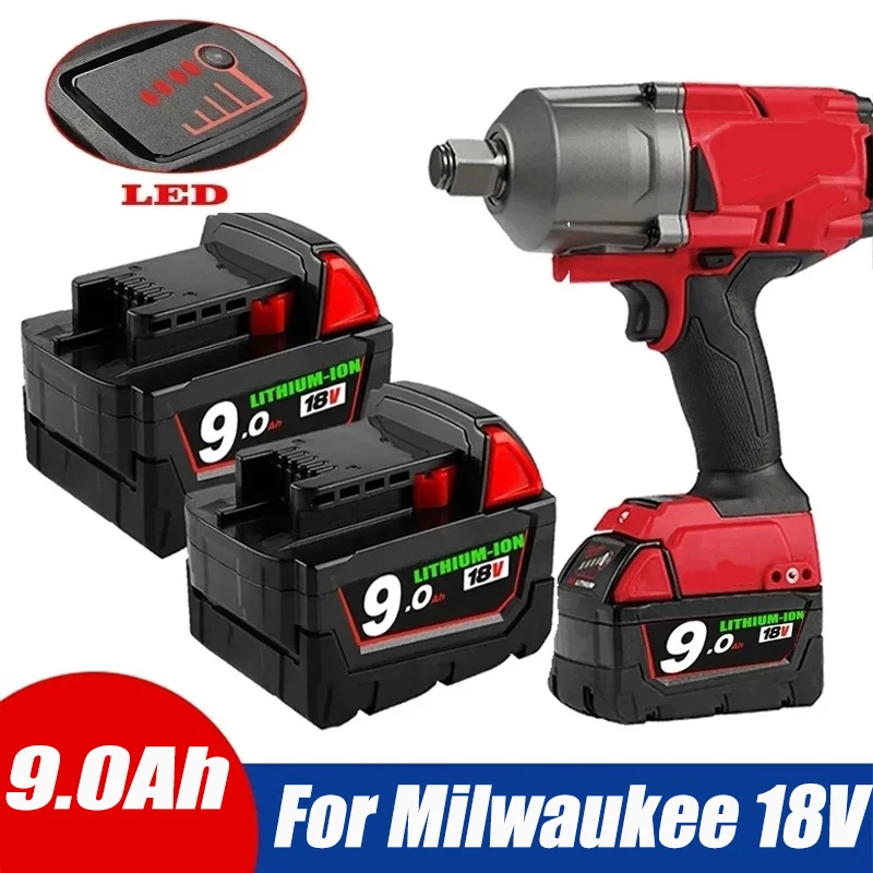 

Оригинальный сменный литий-ионный аккумулятор 18 в 1815 Ач для Milwaukee M18, аккумуляторы для электроинструментов 48-11-1850 48-11-1860 48-11-Z50