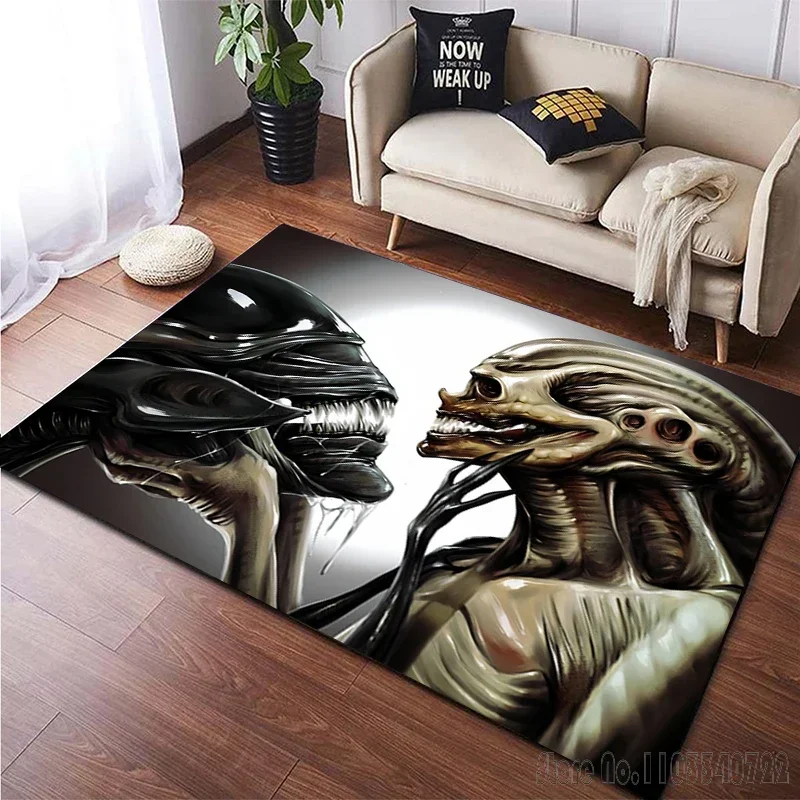 Anime Advanced Civilization Alien Cartoon Rug Carpets 120x160cm Decor for Living Room Children's Bedroom Sofa Kids Floor Mat