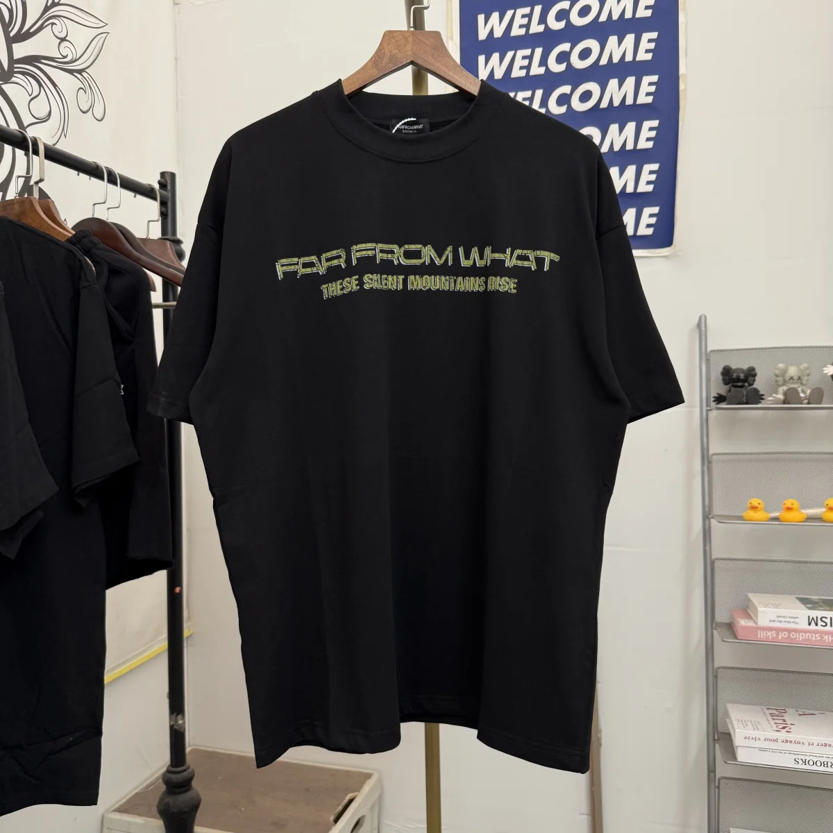 

Футболка свободного кроя с коротким рукавом, в стиле ретро, с логотипом, из плотного материала, в американском уличном стиле, молодежная, популярная, с круглым вырезом