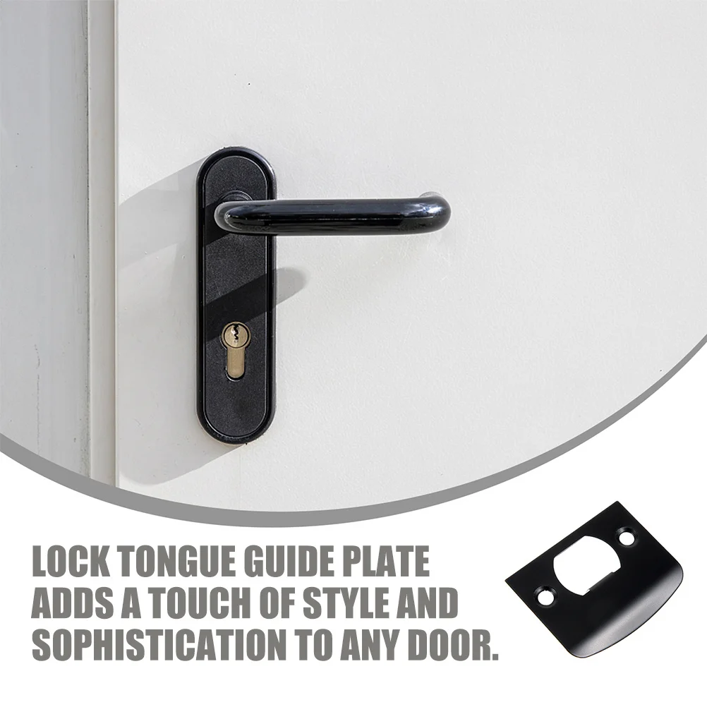 

Lock Tongue Guide Plate D-Shaped Metal Latch Plate For Wood Door Door Reinforcement Kit Strike Plates Interior Exterior Doors