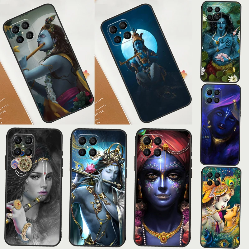 Indian God Lord Krishna For Huawei P30 Lite P50 P40 P20 Pro P Smart Z Nova 9 5T Cover For Honor 50 X9 X8 X7 Case