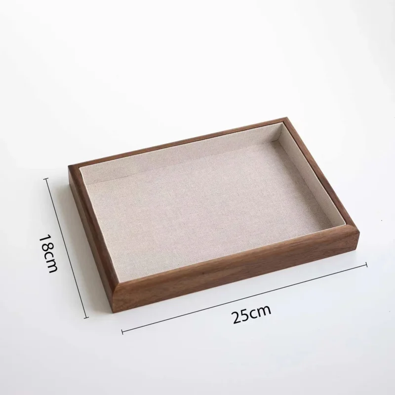 

Wooden Jewelry Ring Organizer Tray 33x24cm with 90 Slots Ear Stud Storage Display Plate for Jewelry Store Counter Props